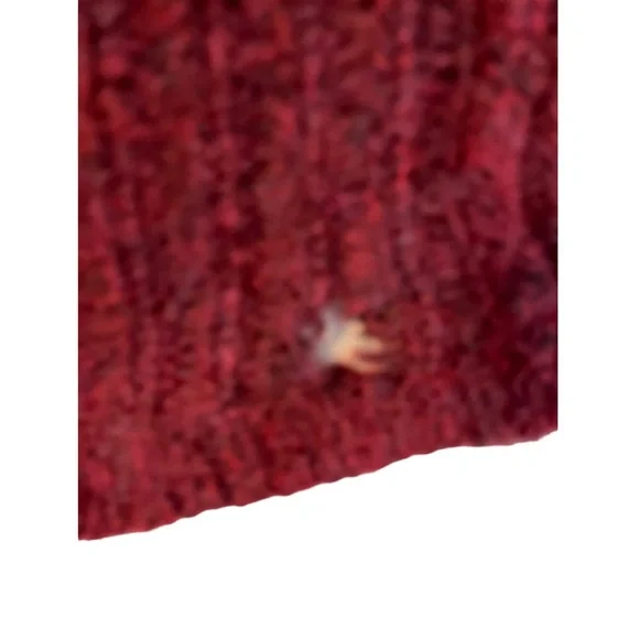 Eileen Fischer womens turtleneck burgendy mohair sweater size m - Picture 9 of 10